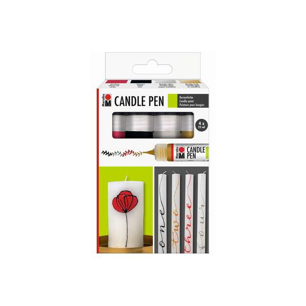 Marabu - Candle pen set 4 x 25ml (825004) 1