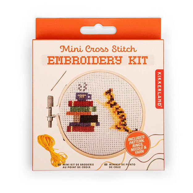 Kikkerland - Cat Mini Cross Stitch Embroidery - (GG269) 1