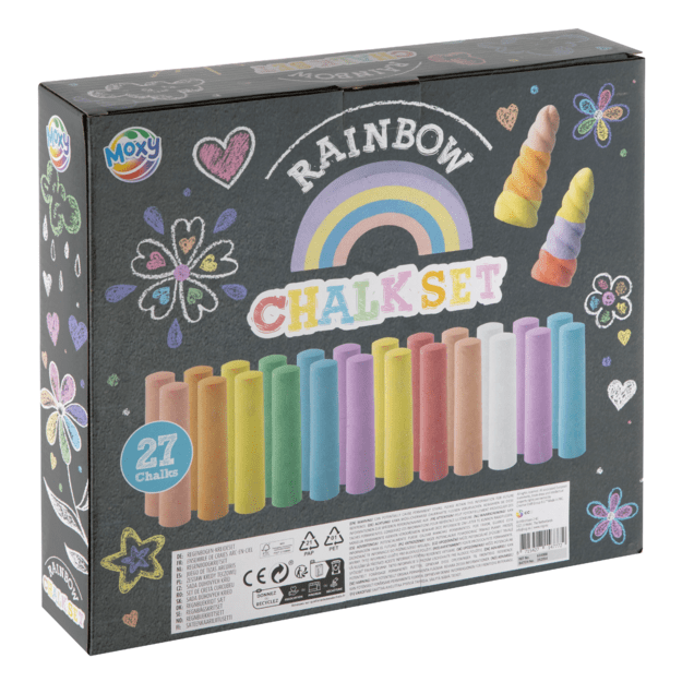 Moxy - Rainbow chalk set 27 chalks (610008) 1