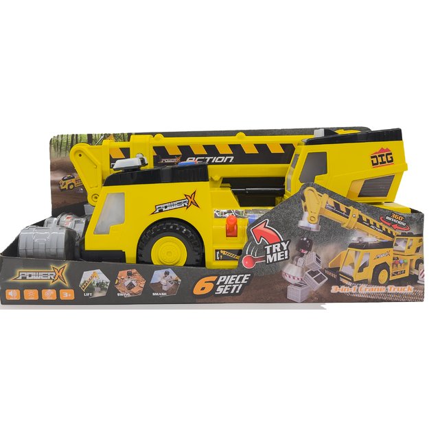 Power X - Electronic 3-in-1 Crane Truck with lights and sounds - (20410) 2