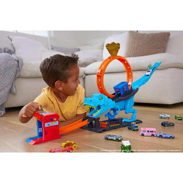 Hot Wheels - City T-Rex Loop And Stunt Playset (HKX42) 2