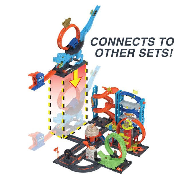 Hot Wheels - City T-Rex Loop And Stunt Playset (HKX42) 6