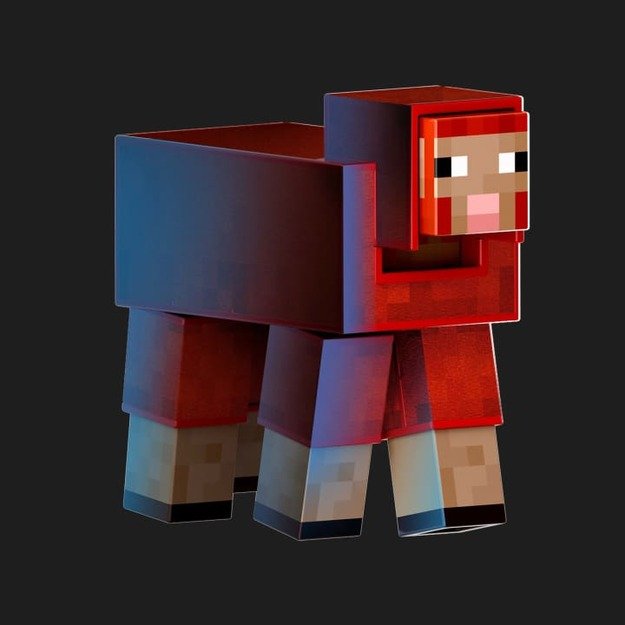Minecraft - Diamond Level Sheep Action Figure & 3 Accessories (JCV22) 5