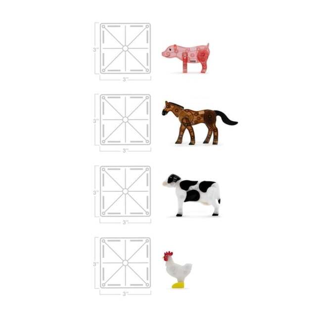 MAGNA-TILES - Farm 25 Piece Set (90223) 4