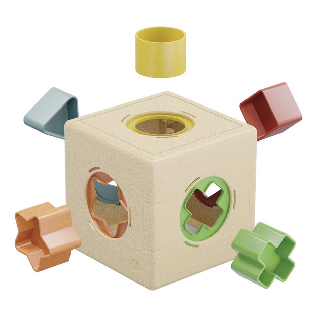 Quercetti - PlayBio Kubo Shape Sorter - (QU-80240) 3