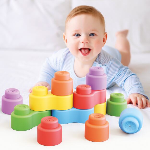 Quercetti - Momy Soft - Soft Building Blocks (QU-4141) 1
