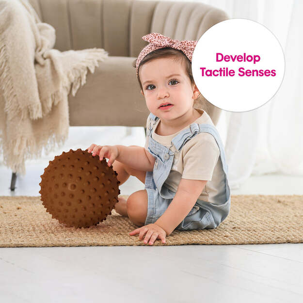 Edushape - Sensory Ball - 18 Cm - Brown (E705176br) 3