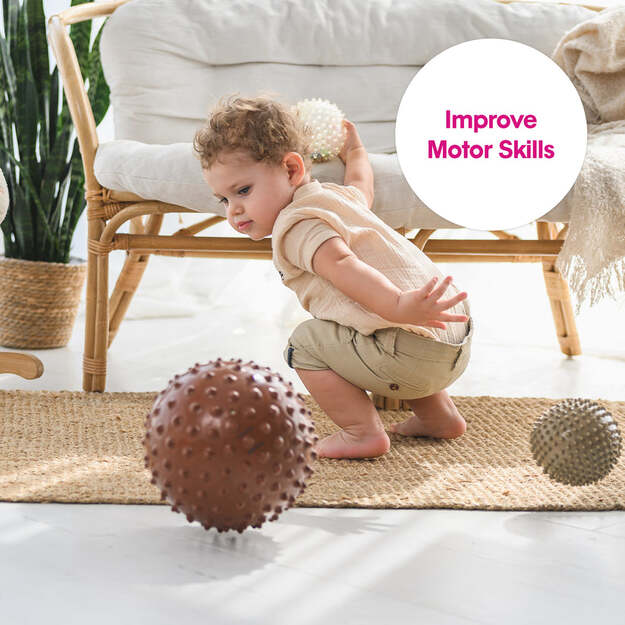 Edushape - Sensory Ball - 18 Cm - Brown (E705176br) 5