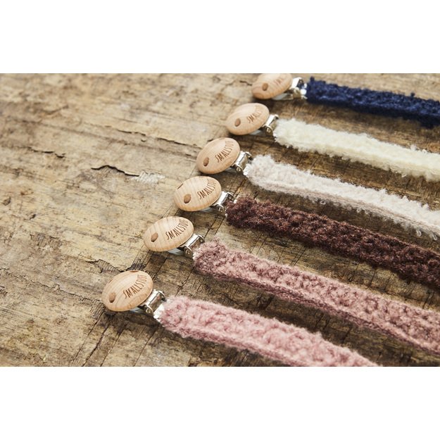 Smallstuff - Rattle, bear, bouclè merino wool, nature - (40008-81) 2