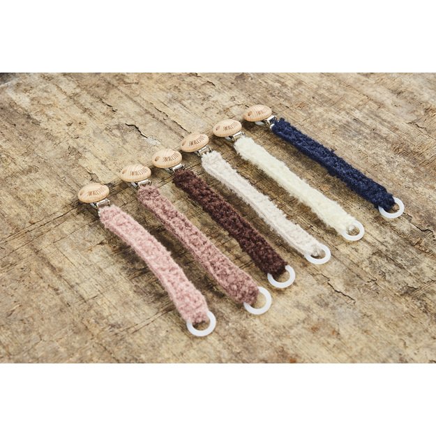 Smallstuff - Rattle, bear, bouclè merino wool, nature - (40008-81) 3