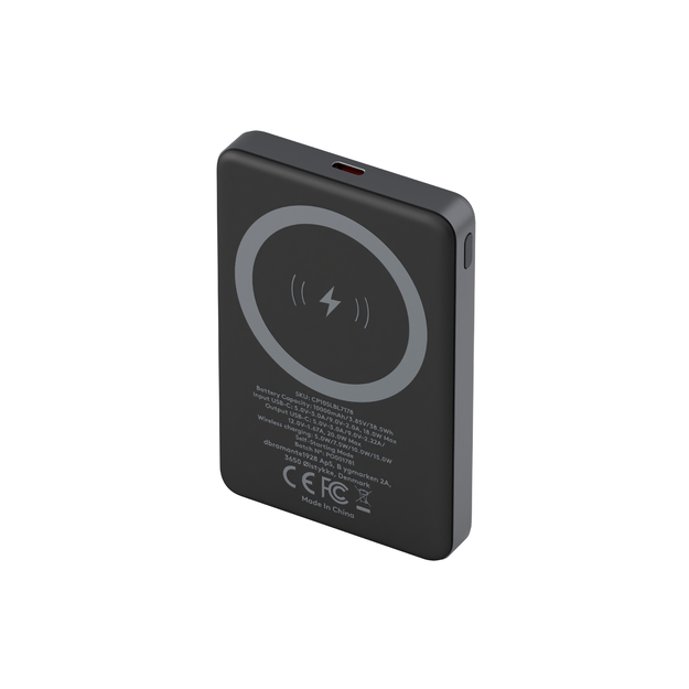 dbramante1928 - Re-charge - Power Bank 10K MagSafe LED - Grey