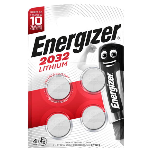 Energizer - Battery Lithium CR2032 (4-pack)