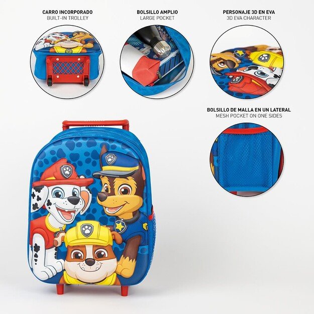 Cerda - Kids Backpack Trolley 3D - Paw Patrol (2100005115)