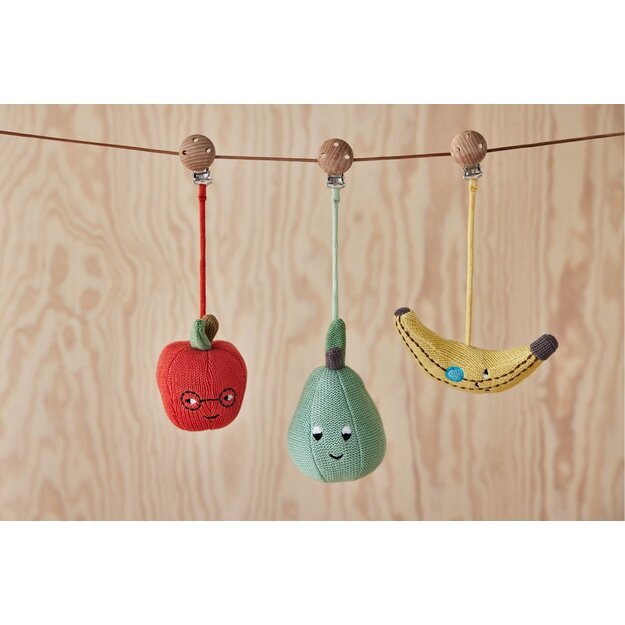 OYOY Mini - Yummy Pear Pram Toy Clip - Pale Mint (M107686)