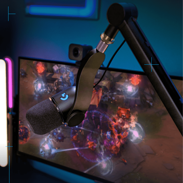 Logitech - Yeticaster GX Dynamic RGB Gaming Mic