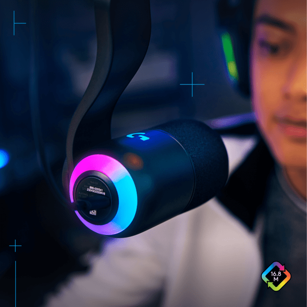 Logitech - Yeticaster GX Dynamic RGB Gaming Mic