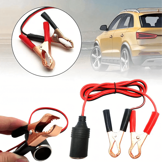 Adapter Przejściówka Gniazda Zapalniczki z Wyjściem na Krokodylki 12V 24V  12