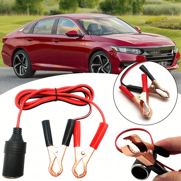 Adapter Przejściówka Gniazda Zapalniczki z Wyjściem na Krokodylki 12V 24V  14