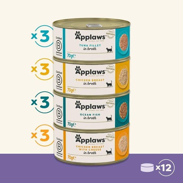 Applaws - Multipack Variety Broth Selection - 12x70g