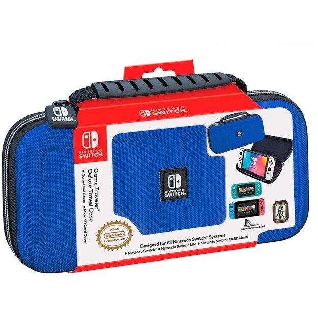 BigBen Interactive Official Travel Case Deluxe - Blue Nintendo Switch
