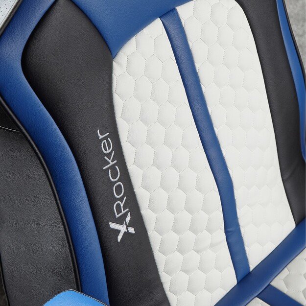 Xrocker Playstation Legend 2.1 Wireless Pedestal Chair - White, Blue And Black