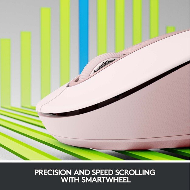 Logitech - M650 Signature - Wireless Mouse - Rosa