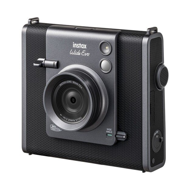 Fuji - Instax Wide EVO Black Hybrid Camera