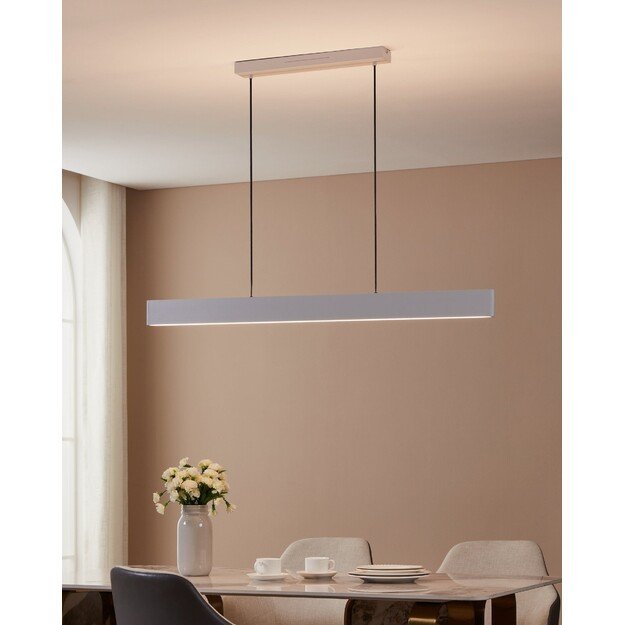 EGLO - Andreas-Z long table pendant gray L117 - RGB + TW - Zigbee, Bluetooth 5