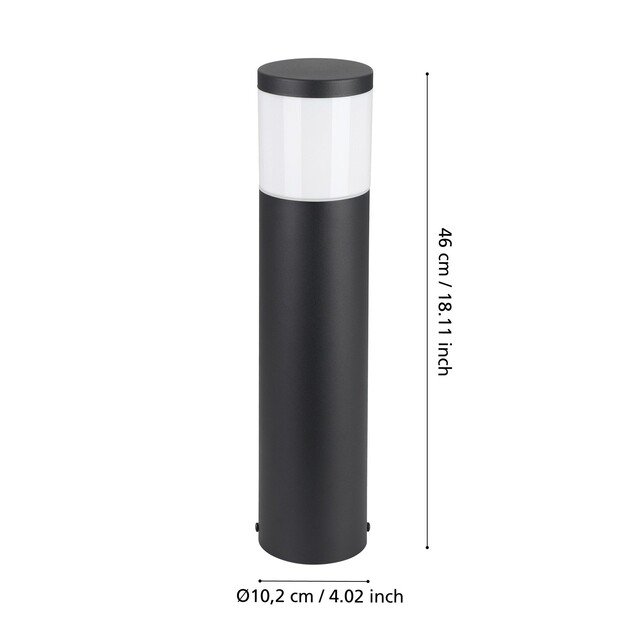 EGLO - Basalgo-Z outdoor floor lamp black H45 - RGB + TW - Zigbee, Bluetooth