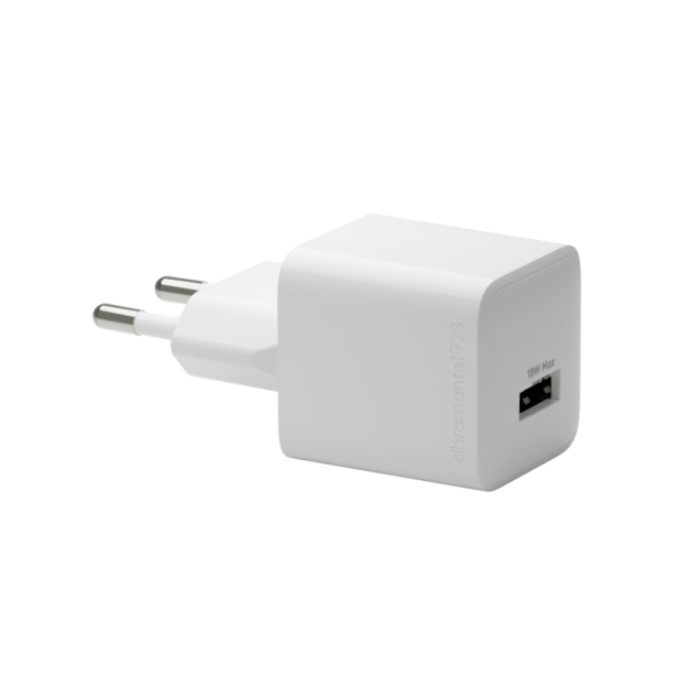 dbramante1928 -  Re-charge - Wall Charger GaN - USB-A 18W EU - White