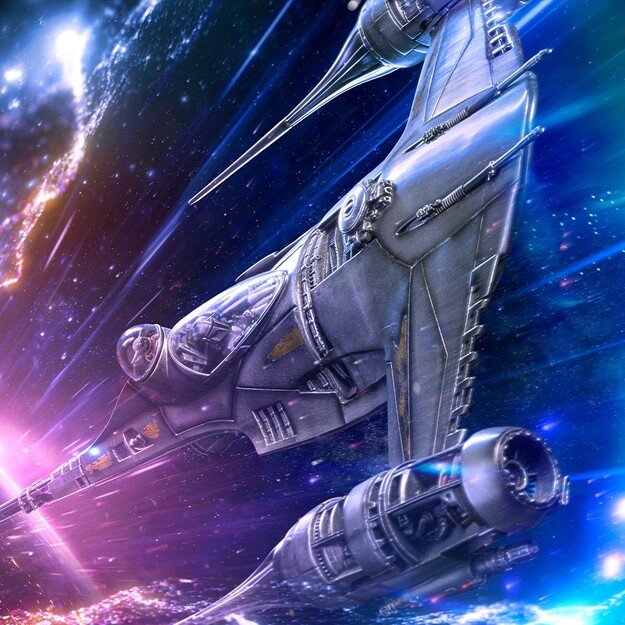 Star War - Mando's N-1 Starfighter Statue Demi Scale 1/20