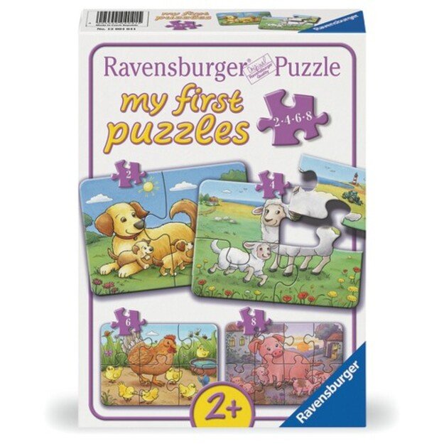Ravensburger - Farm Animal Families 2/4/6/8p - (12004041)