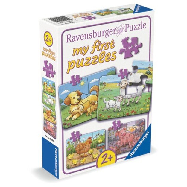 Ravensburger - Farm Animal Families 2/4/6/8p - (12004041)