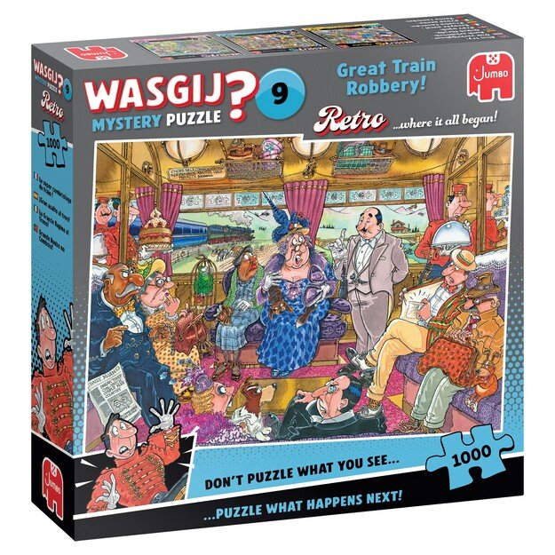Wasgij - Retro Mystery - #9 Great Train Robbery! (1000 pieces) (1110100504)
