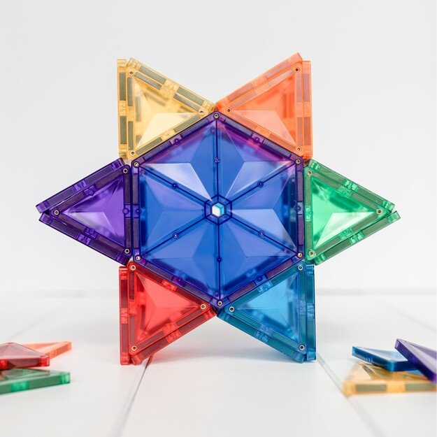 Connetix - Rainbow Geometry Pack 30 Pieces - (CT-R-00030-GE)