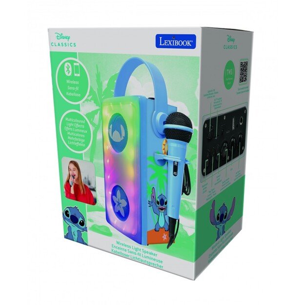 Lexibook - Stitch Luminous Bluetooth® speaker with microphone (BTP185DZ)