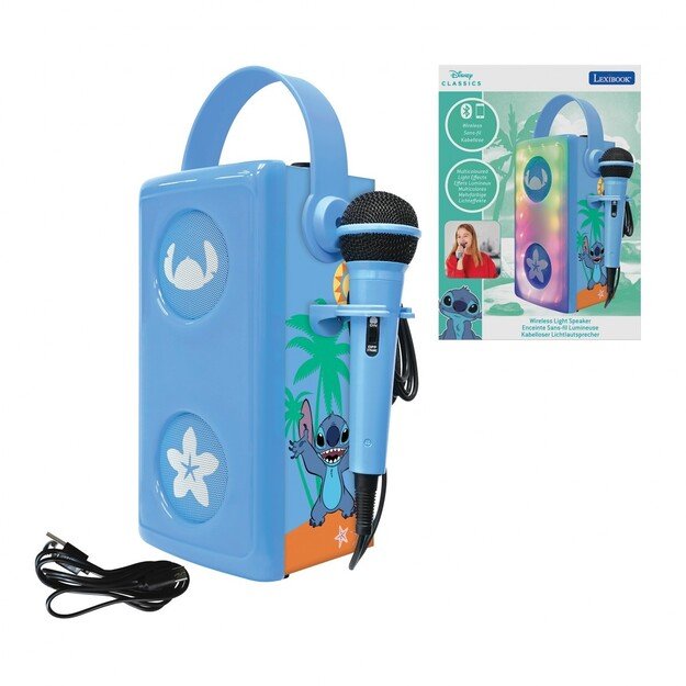 Lexibook - Stitch Luminous Bluetooth® speaker with microphone (BTP185DZ)