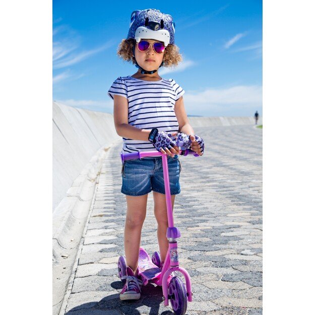 Crazy Safety - Leopard Bicycle Helmet - Purple (100301-02-01)