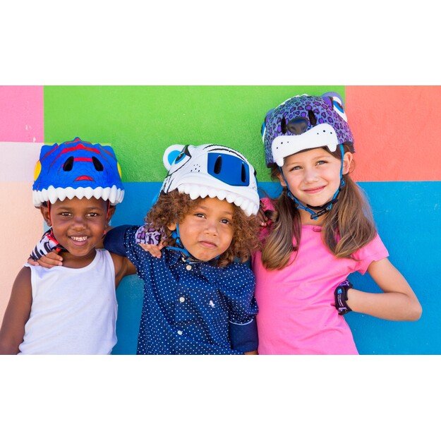 Crazy Safety - Leopard Bicycle Helmet - Purple (100301-02-01)