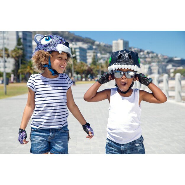 Crazy Safety - Leopard Bicycle Helmet - Purple (100301-02-01)