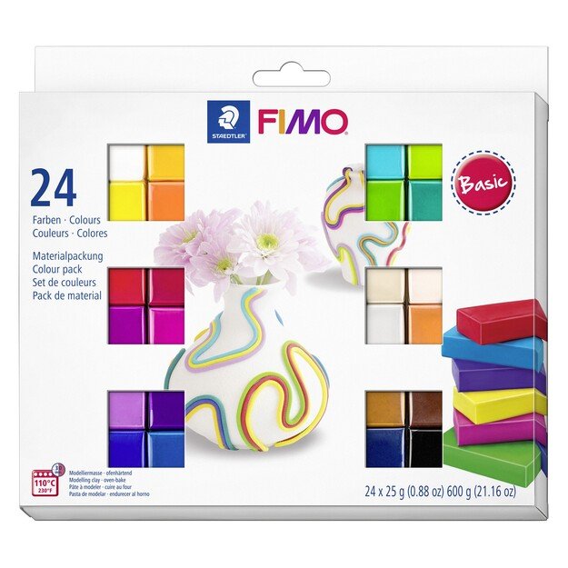 FIMO - Soft Set 24x25g, Basic (8023 C24-1)