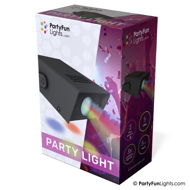 Party Fun Lights - Mini projector disco lamp - 12.5cm