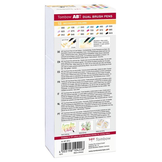 Tombow - ABT Dual Brush 18P-2 Basic 2