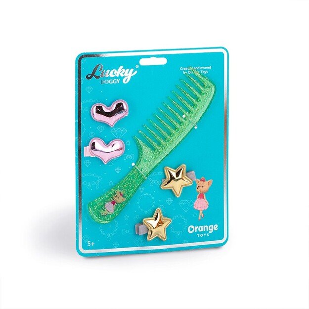 Lucky Doggy - Hair Accessories Green Brush - (OT-LDA5006)