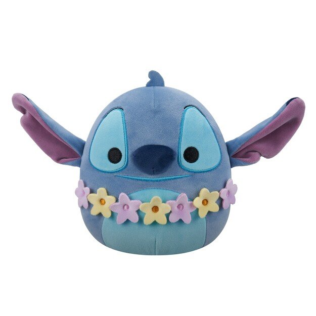 Squishmallows - 20 cm Plush Disney Stitch - Stitch wearing lei