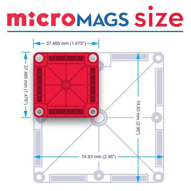 Magna-Tiles - microMAGS 70pcs (90296)