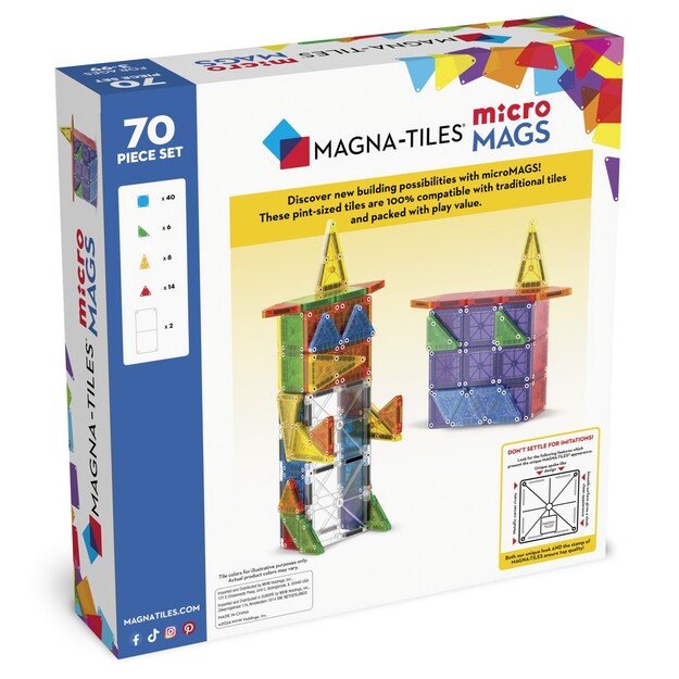 Magna-Tiles - microMAGS 70pcs (90296)