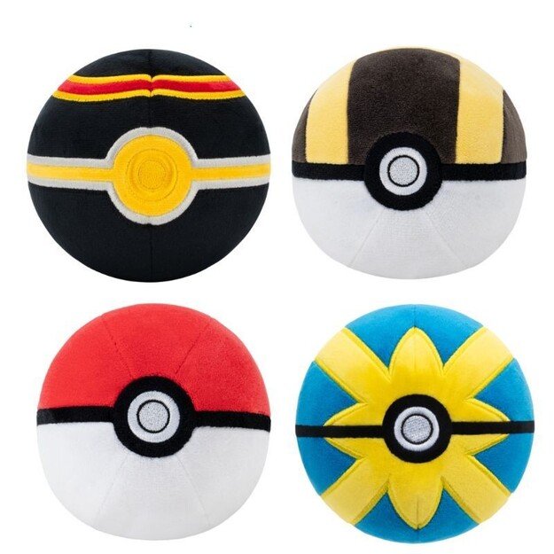 Pokémon - Plush 10 cm Pokeball Ass CDU - (PKW3554-3)
