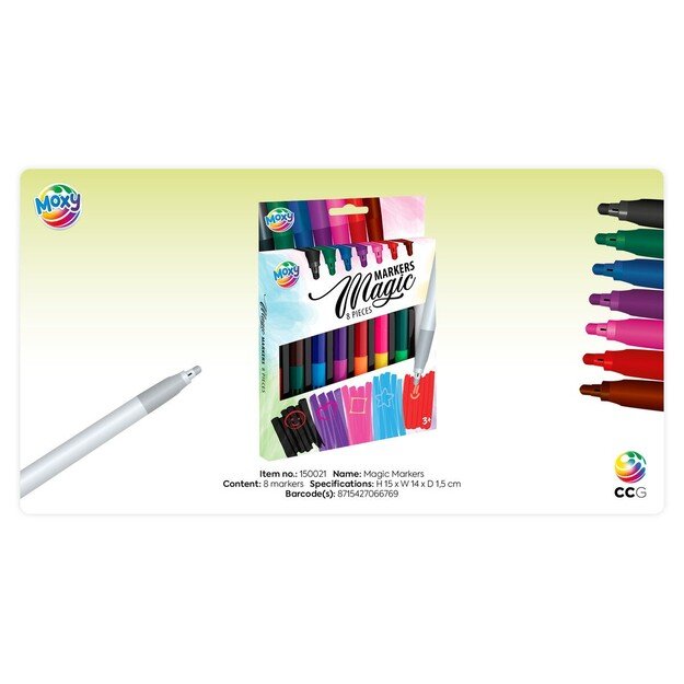 Moxy - 8 Magic Markers (150021)