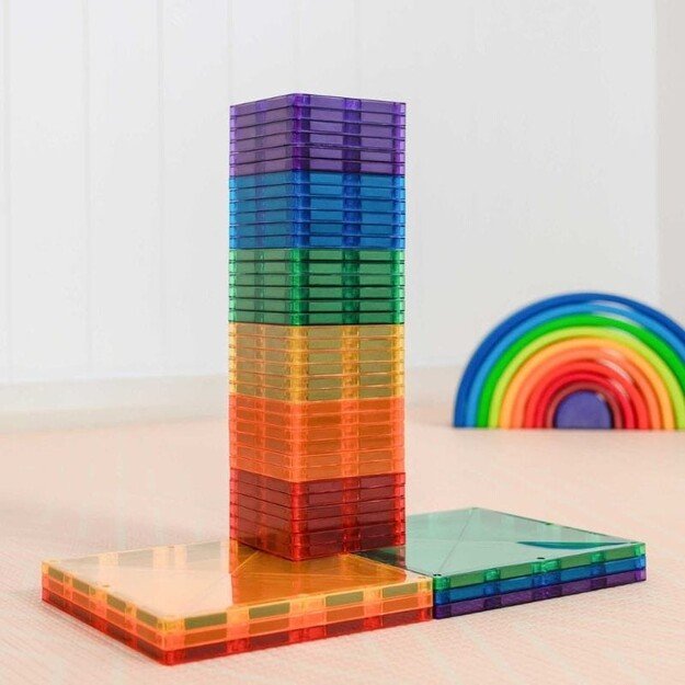 Connetix - Rainbow Square Pack 42 Pieces - (CT-R-00042-SQ)